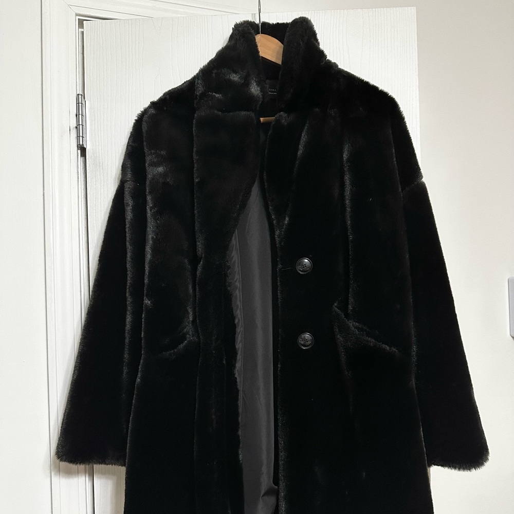 Zara Trafaluc Faux Fur Coat